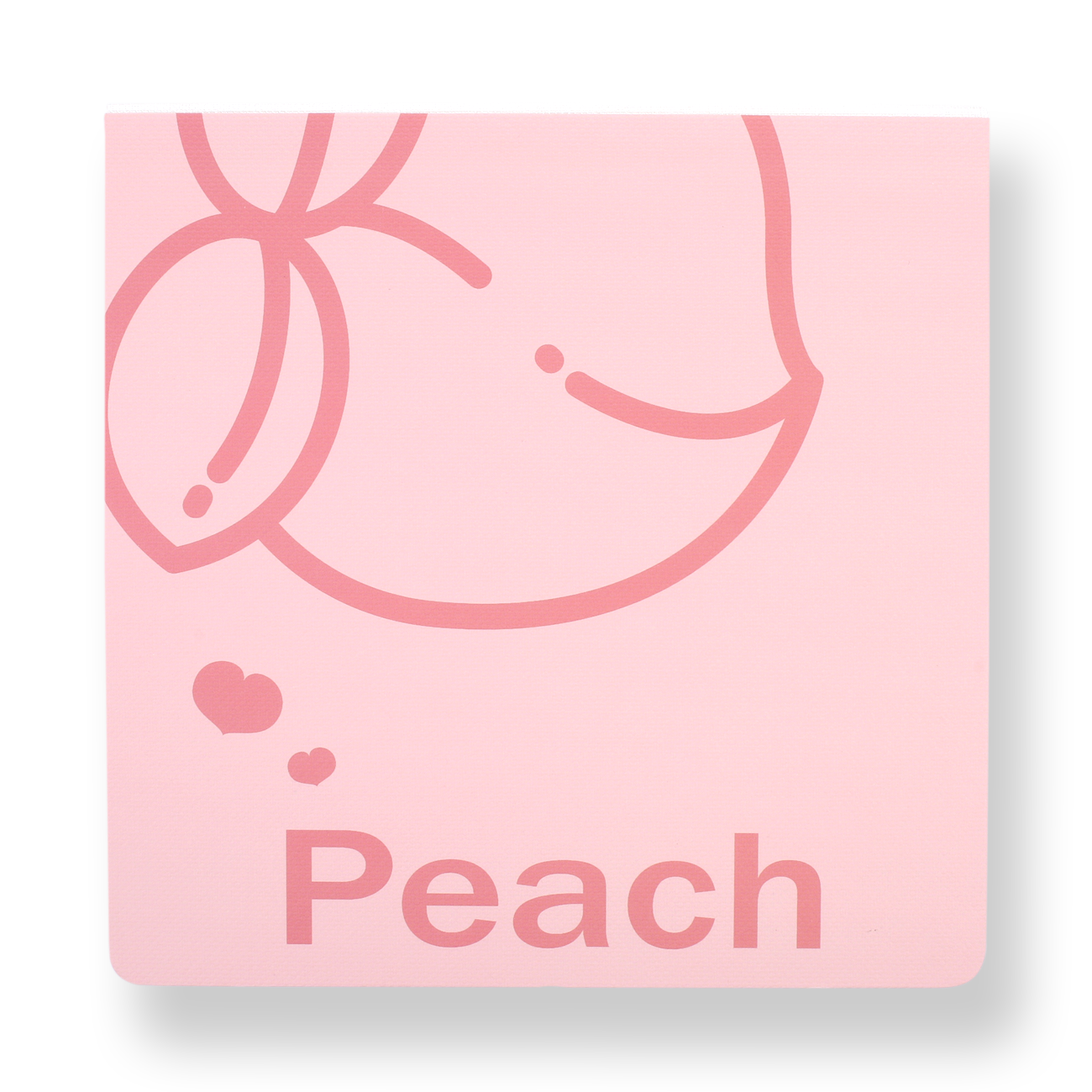 Minimalist Fruit Notebook - Peach - Stationery Pal