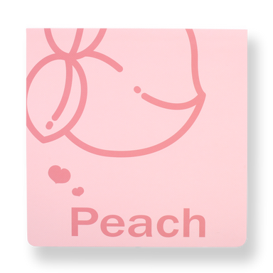 Minimalist Fruit Notebook - Peach - Stationery Pal