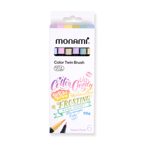 Monami Color Twin Brush - Dessert Pastel Set - Stationery Pal