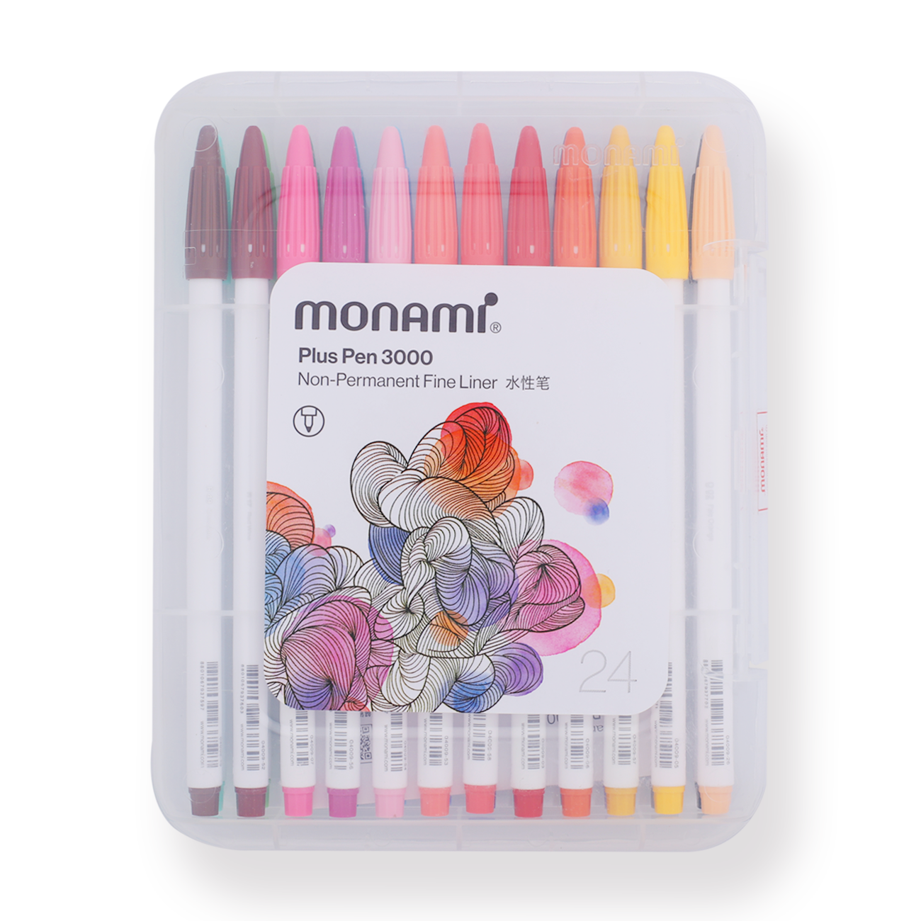 Monami Plus Pen 3000 - 24 Colors Set