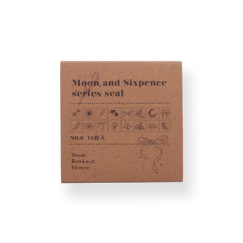 Moon and Sixpence Series - Flower and Bowknot Stamp Set - Stationery Pal