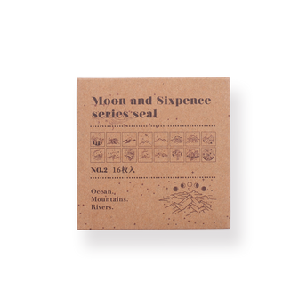 Moon and Sixpence Series - Mountain and River Stamp Set - Stationery Pal