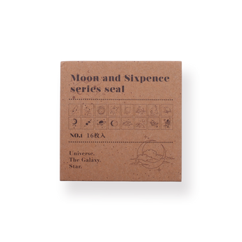 Moon and Sixpence Series - Universe and Galaxy Stamp Set - Stationery Pal