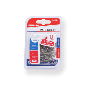 Motarro Silver Paper Clips - 50mm - Stationery Pal