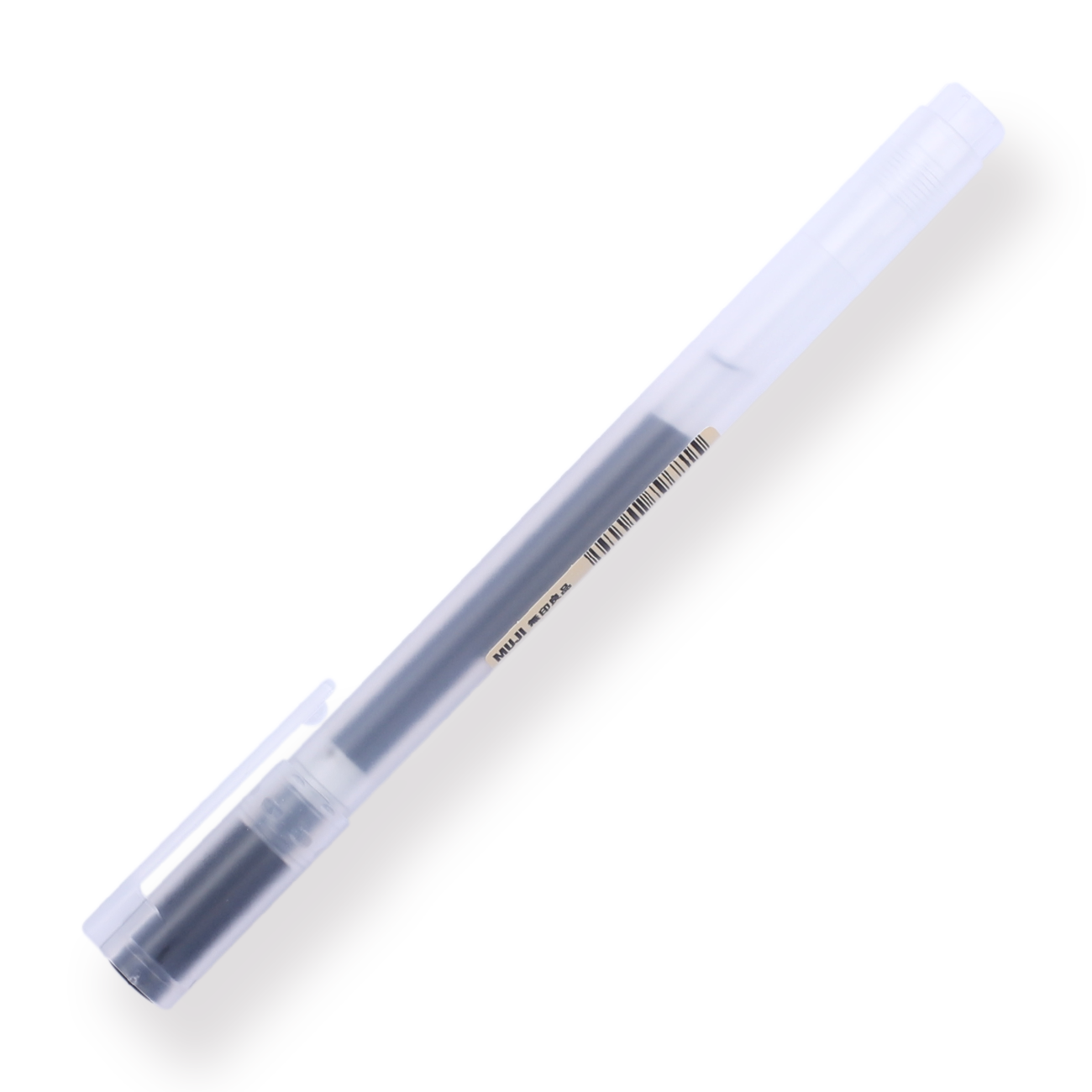 Muji Cap Type Gel Ink Pen - 0.38 mm - Black - Stationery Pal