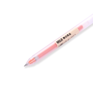 Muji Cap Type Gel Ink Pen - 0.5 mm - Orange - Stationery Pal