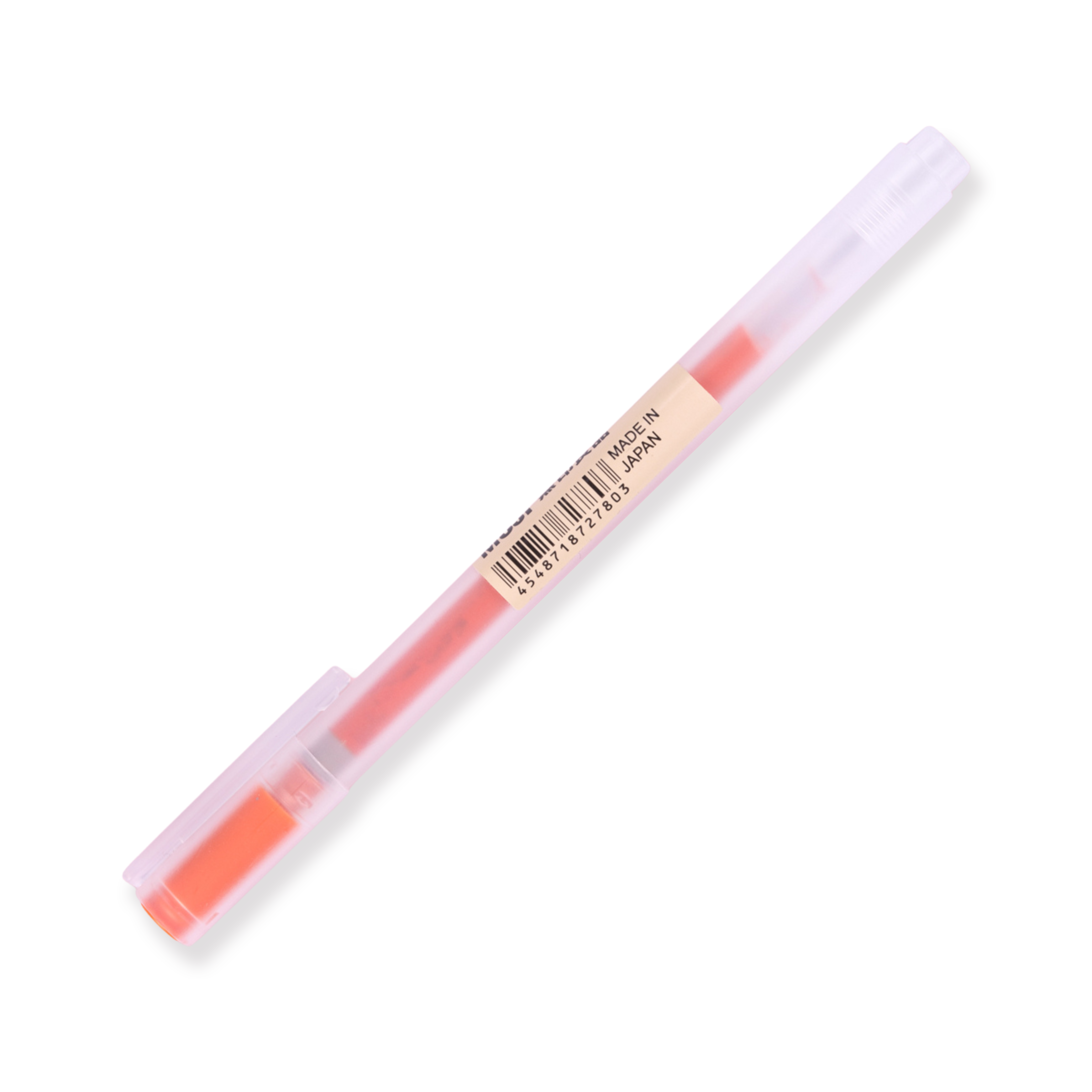 Muji Cap Type Gel Ink Pen - 0.5 mm - Orange