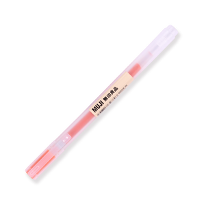 Muji Cap Type Gel Ink Pen - 0.5 mm - Orange - Stationery Pal