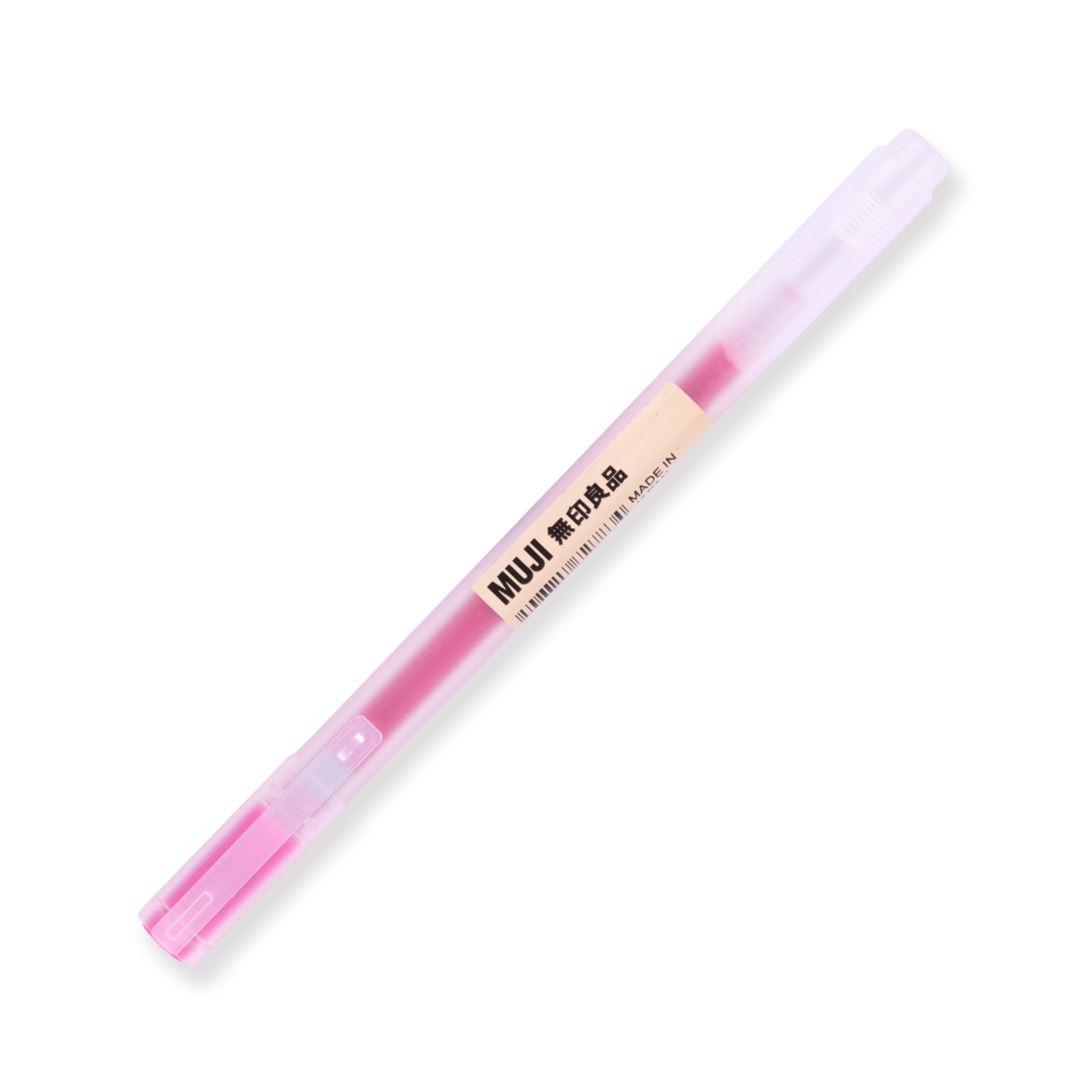 Muji Cap Type Gel Ink Pen - 0.5 mm - Pink