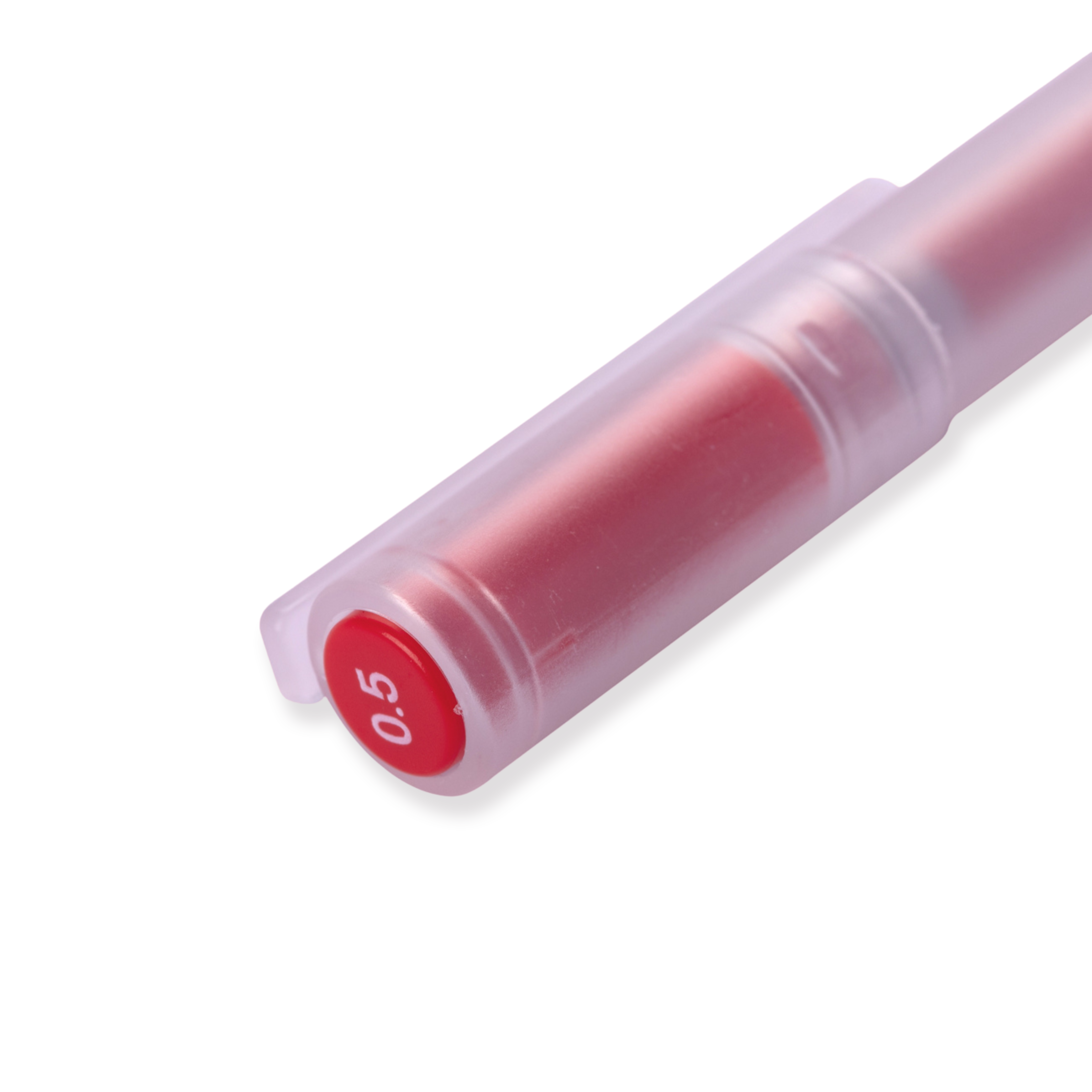 Muji Cap Type Gel Ink Pen - 0.5 mm - Red