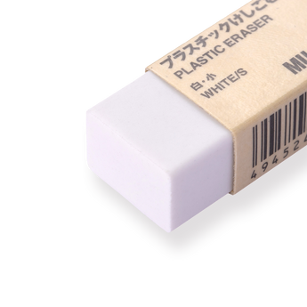 Muji Eraser - Small - White - Stationery Pal