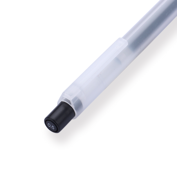 Muji Smooth Gel Ink Ballpoint Pen Knock Type 0.5mm Black Stationery Pal