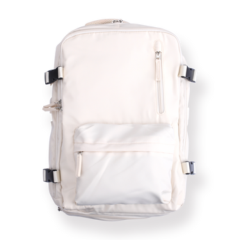 Multi-functional Large Capacity Backpack - Beige - Stationery Pal