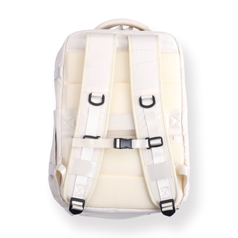 Multi-functional Large Capacity Backpack - Beige - Stationery Pal