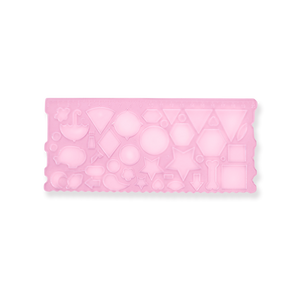 Multifunctional Geometric Ruler - Pink - Stationery Pal