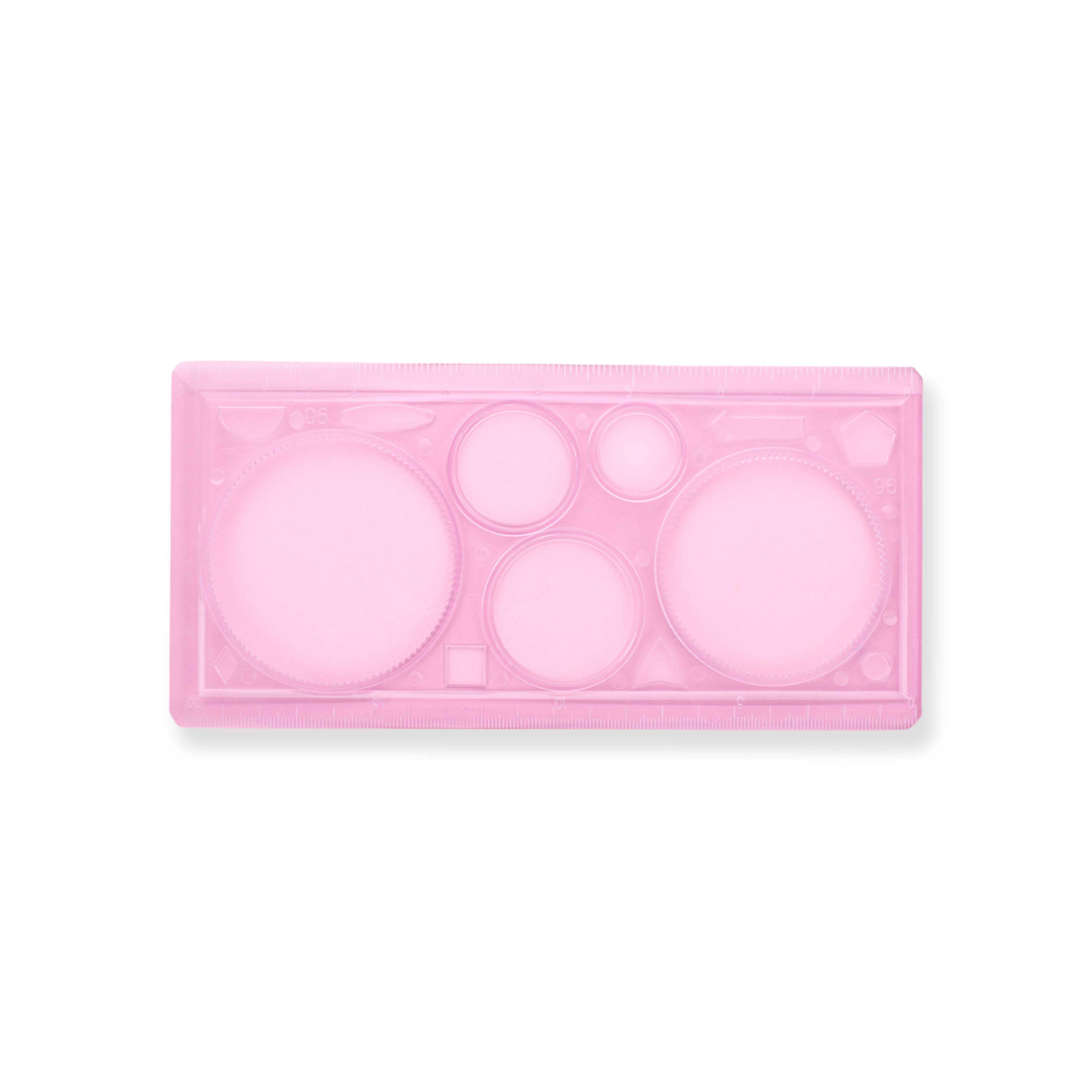 Multifunctional Geometric Ruler - Pink – Stationery Pal