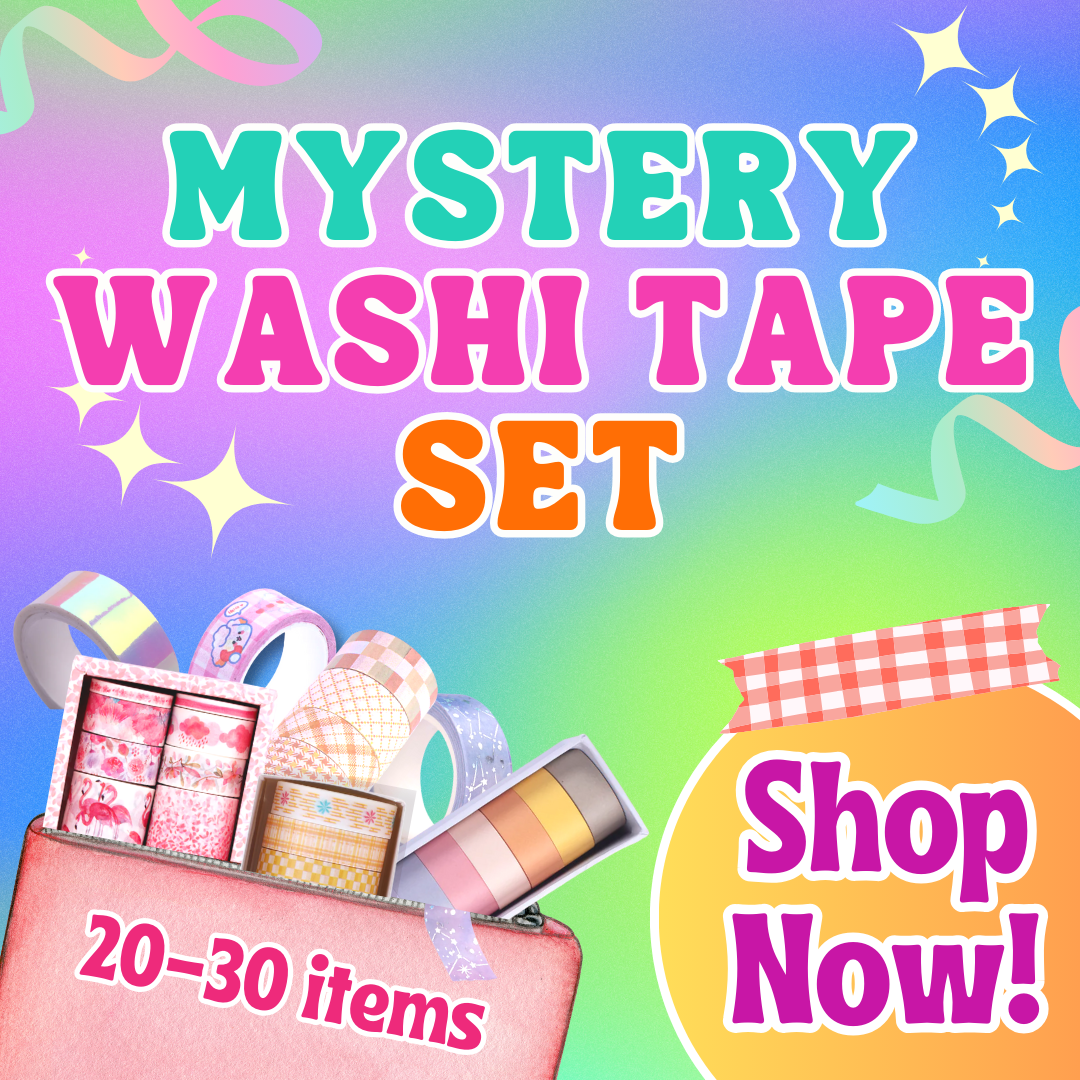 56 Digital Assorted Washi Tape Sticker Bundle — Stationery Pal