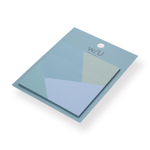 Nakabayashi W/U Square Sticky Notes - Blue - Stationery Pal