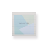 Nakabayashi W/U Square Sticky Notes - Blue - Stationery Pal