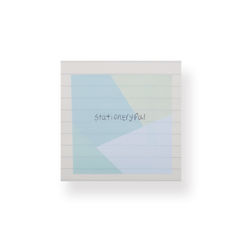 Nakabayashi W/U Square Sticky Notes - Blue - Stationery Pal