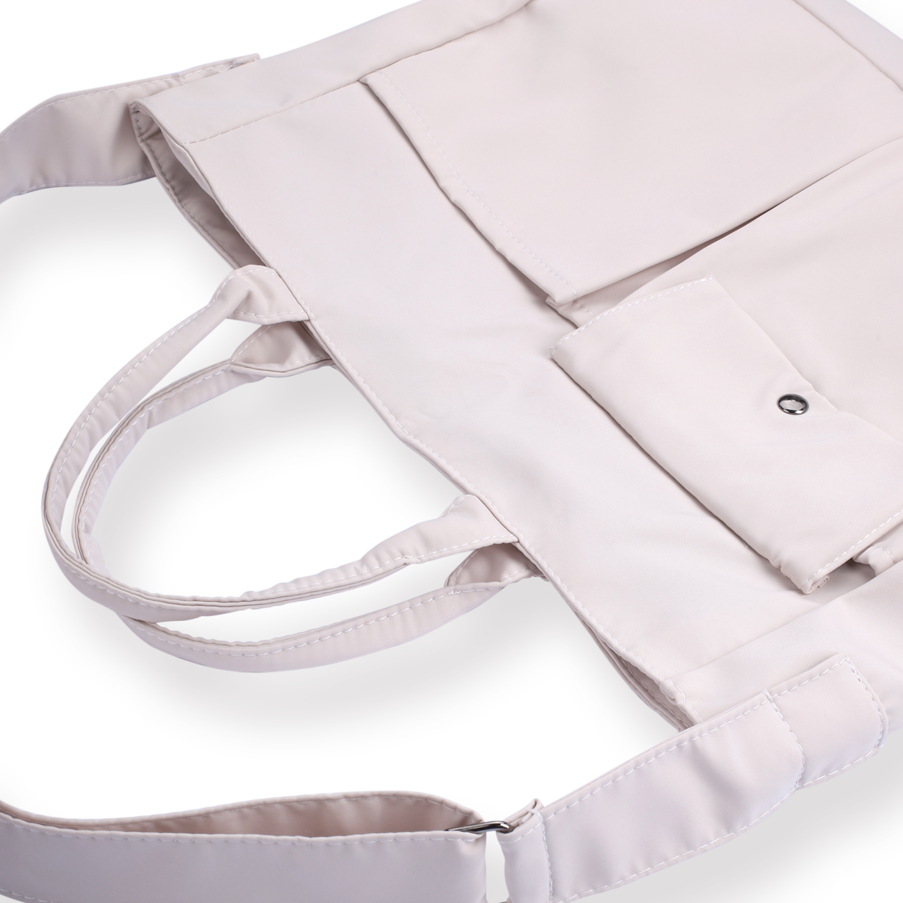 Nylon Shoulder Bag - White - Stationery Pal
