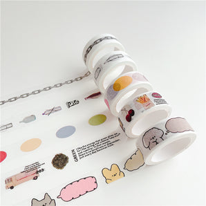 Chain And Bottle Pattern Decorative Washi Tape