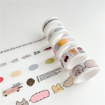 Chain And Bottle Pattern Decorative Washi Tape