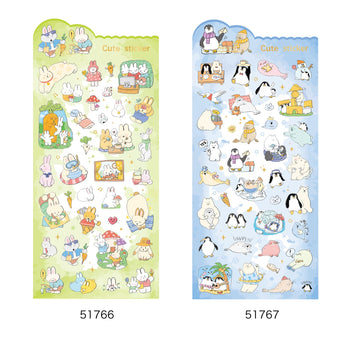 Cute Cat Dog And Bunny Sticker Sheets