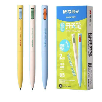 Black Quick-Dry Switch Click Gel Pen 0.5 mm