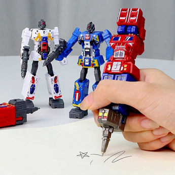 Transforming Robot Ballpoint Pen With Refill