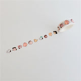 Cute Dog Cartoon Washi Tape 5 m Roll - Dog With Hat