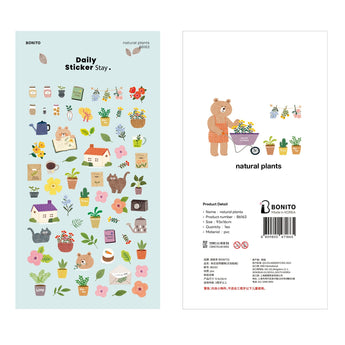 Korean Floral And Plant Stickers