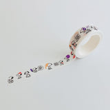 Cute Dog Cartoon Washi Tape 5 m Roll - White Dog And Music