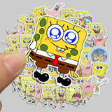 Cute SpongeBob Cartoon Sticker Pack
