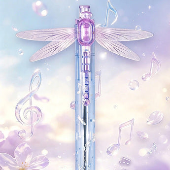 Dragonfly Click Gel Pen With Quick-Dry Black Ink - Purple Dragonfly