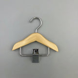 Mini Wooden Cat And Dog Clothes Hanger With Hook - Natural 1004