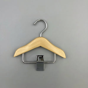 Mini Wooden Cat And Dog Clothes Hanger With Hook - Natural 1004