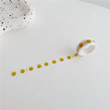 Cartoon Dog And Smiley Face Washi Tape 5 m - Merci Yellow Smiley