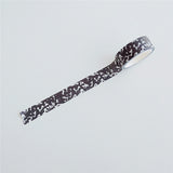 Cow And Leopard Print Washi Tape 5 m Roll - Black Cow Print