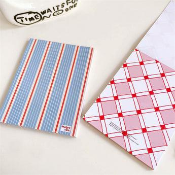 Little Cherry Argyle Grid Non-Adhesive Memo Pad
