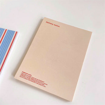Little Cherry Argyle Grid Non-Adhesive Memo Pad - Solid Khaki