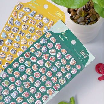 NEKONI 3D Foam Animal Mini Stickers