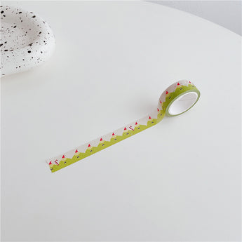 Cartoon Dog And Smiley Face Washi Tape 5 m - Scenery Monster 2
