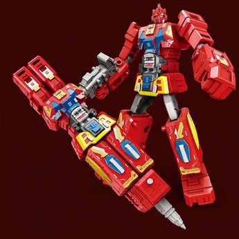 Transforming Robot Ballpoint Pen With Refill - Red Sun Warrior