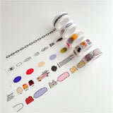 Chain And Bottle Pattern Decorative Washi Tape
