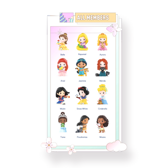 disney princess trading card binder Pop Mart Blind Box