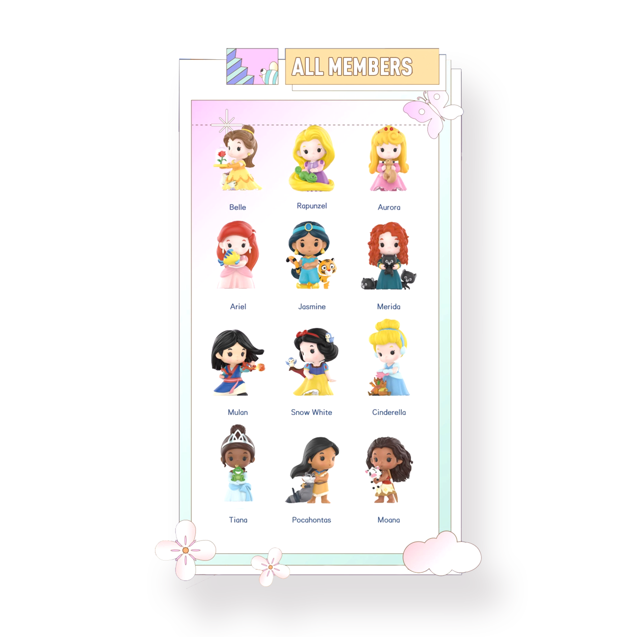 Pop Mart Blind Box - Disney Princess Fairy Tale Friendship - Stationery Pal