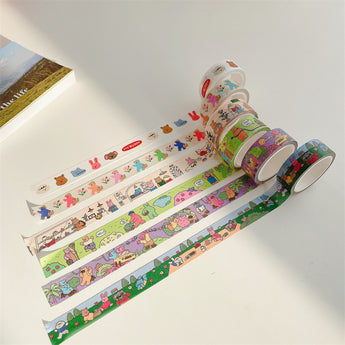 Cartoon Bear Washi Tape Korean Style Journal Borders