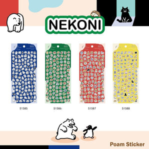 NEKONI 3D Foam Animal Mini Stickers