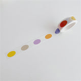 Cartoon Dog And Smiley Face Washi Tape 5 m - Colorful Ovals
